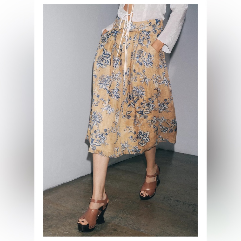 Zara Collection Floral Skirt